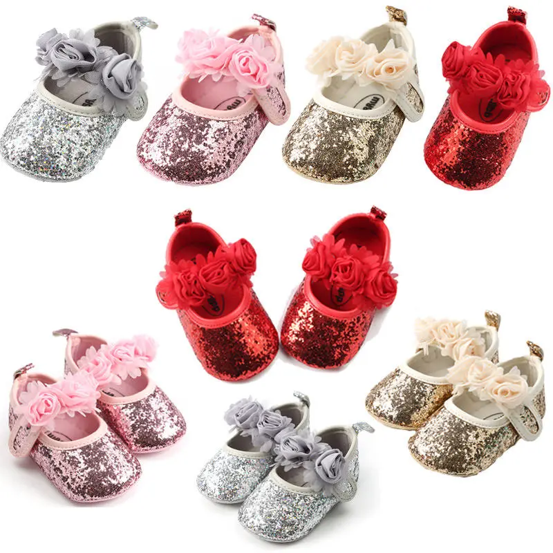 Stylish Newborn Baby Girl Sequin Flowers Crib Shoes Prewalker Anti-slip Sneakers First Walker Princess Baby Shoes 0-18M
Stylish Newborn Baby Girl Sequin Flowers Crib Shoes Prewalker Anti-slip Sneakers First Walker Princess Baby Shoes 0-18M