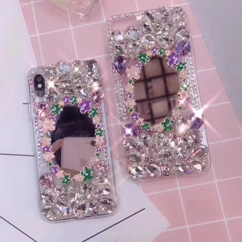 Зеркальный мягкий чехол для iPhone 6 s 7 8 plus X XS max XR Samsung galaxy s6 s7 edge s8 s9 note 5 9|Бамперы| |