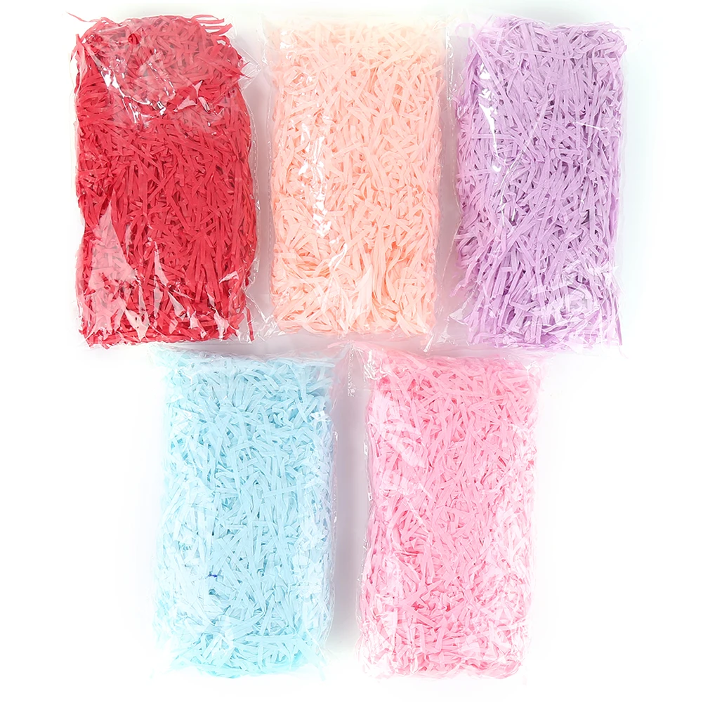 20g / pack Colorful Shredded Paper Raffia Gift box Filler Wedding Party Decoration Crinkle Cut Shred Packaging | Дом и сад