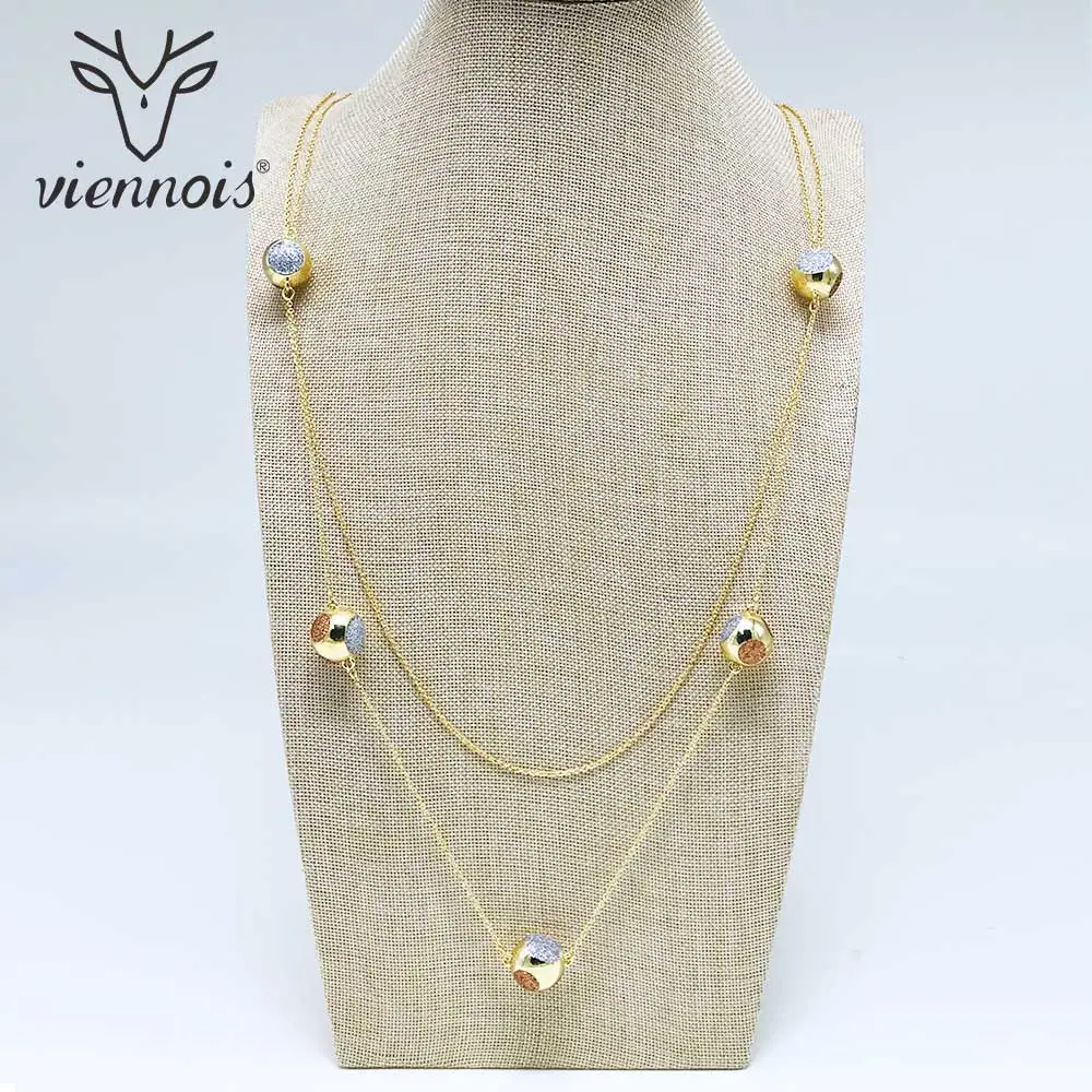Viennois Geometric Sweater Chain Gold/Rose Gold Color Beads Long Necklace For Women Trendy Style Female Party Jewelry
Viennois Geometric Sweater Chain Gold/Rose Gold Color Beads Long Necklace For Women Trendy Style Female Party Jewelry
