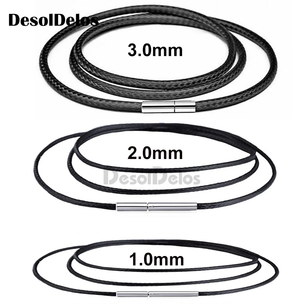 1/1.5/2/3mm Necklace Cord Leather Cord Wax Rope Lace Chain With Rotary Buckle For DIY Necklace Bracelet Jewelry Finding 2019 New
1/1.5/2/3mm Necklace Cord Leather Cord Wax Rope Lace Chain With Rotary Buckle For DIY Necklace Bracelet Jewelry Finding 2019 New