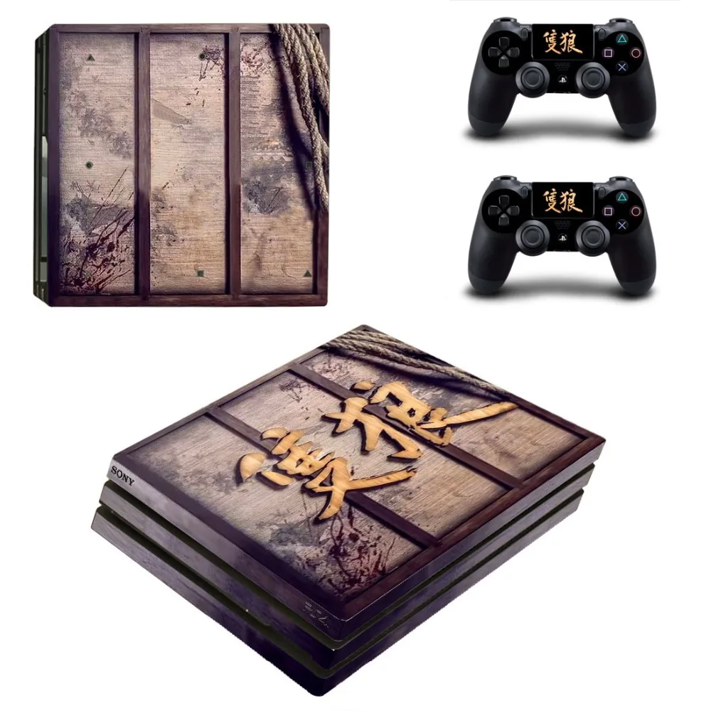 Фото Sekiro Shadows Die Twice PS4 Pro Skin Sticker Decal Vinyl for Playstation 4 Console and 2 Controllers | Электроника