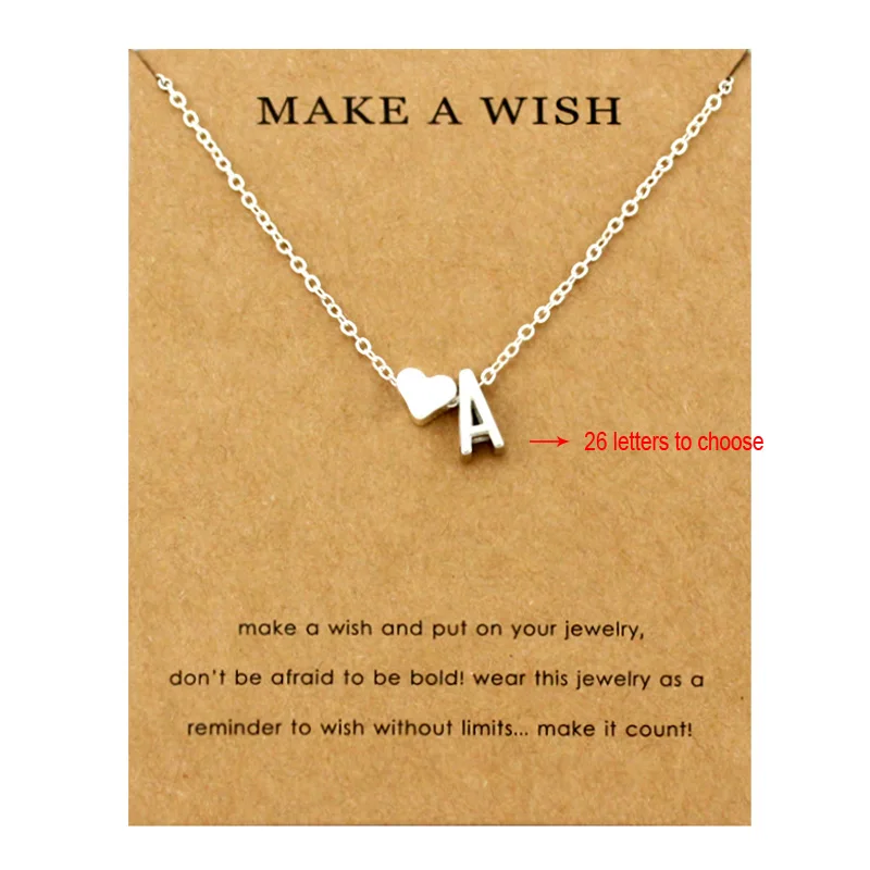 Heart Initial Pendants Necklaces Personalized Letters Necklace Name Jewelry Women Men Accessories Girlfriend Lover Couple Gift
Heart Initial Pendants Necklaces Personalized Letters Necklace Name Jewelry Women Men Accessories Girlfriend Lover Couple Gift
