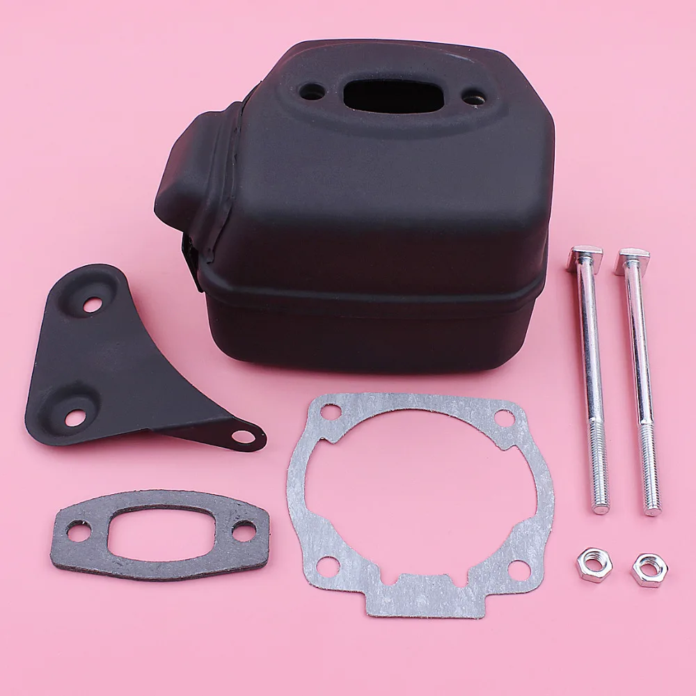 Exhaust Muffler Bolt Nut Bracket Gasket Kit For Husqvarna 55 Rancher 50 51 Chainsaw Spare Replacement Part
Exhaust Muffler Bolt Nut Bracket Gasket Kit For Husqvarna 55 Rancher 50 51 Chainsaw Spare Replacement Part