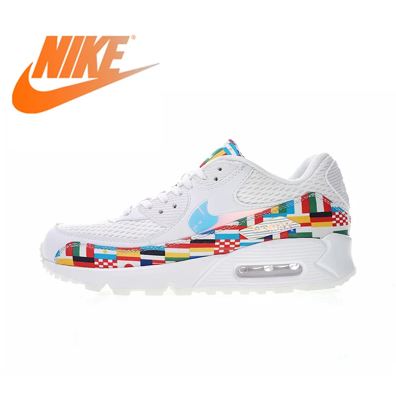 

Original Authentic Nike Air Max 90 NIC QS International Flag Men's Running Shoes Sport Outdoor Sneakers Breathable AO5119-100