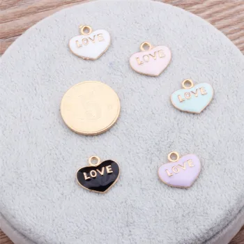 20Pcs/Lot 14*15MM Fashion DIY Enamel Heart Charms For Bracelet, Handmade Metal Alloy Heart Pendants Dangle Jewelry Making
20Pcs/Lot 14*15MM Fashion DIY Enamel Heart Charms For Bracelet, Handmade Metal Alloy Heart Pendants Dangle Jewelry Making