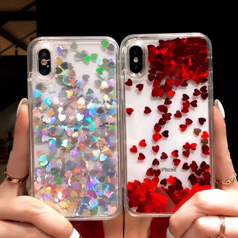 Fashion Dynamic Liquid Quicksand Love Hearts Phone Case For iPhone X 8 Plus Jewelled Glitter Shiny Cover For iPhone 6 6S 7 Plus
Fashion Dynamic Liquid Quicksand Love Hearts Phone Case For iPhone X 8 Plus Jewelled Glitter Shiny Cover For iPhone 6 6S 7 Plus