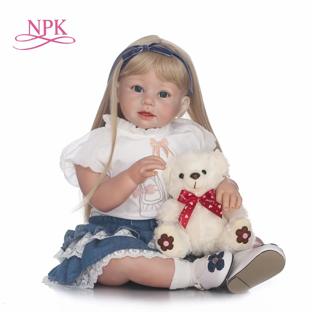 NPK 70cm Silicone Reborn Babies Lifelike Toddler Angel Baby Bonecas Girl Doll Bebes Reborn Brinquedos Silicone Toys For Kid Gift
NPK 70cm Silicone Reborn Babies Lifelike Toddler Angel Baby Bonecas Girl Doll Bebes Reborn Brinquedos Silicone Toys For Kid Gift