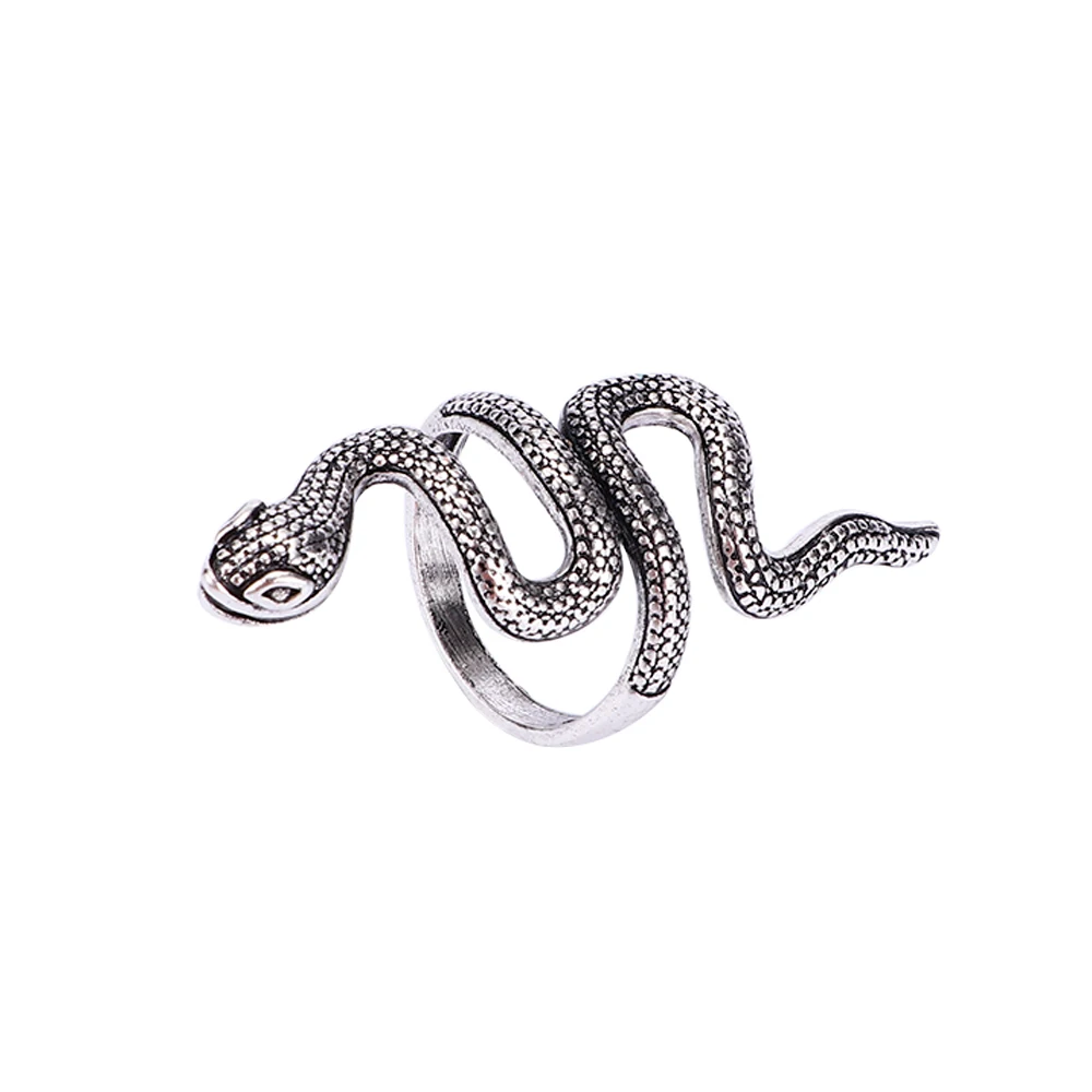 Gothic Punk Men Silver Alloy Ring Retro Snake Shape Rings Animal Rings Cool Gifts for Husband Male Friend Personality Jewelry
Gothic Punk Men Silver Alloy Ring Retro Snake Shape Rings Animal Rings Cool Gifts for Husband Male Friend Personality Jewelry