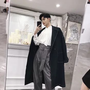 Super Handsome European and American Style Long Windbreaker Fashion Slim Men's Outwear Youthful Wild Windbreaker
Super Handsome European and American Style Long Windbreaker Fashion Slim Men's Outwear Youthful Wild Windbreaker