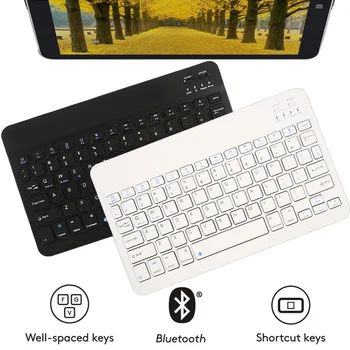 7/10 Inch Ultra-thin Wireless Bluetooth Mini Keyboard Slim Rechargeable Keyboard for iPad Galaxy IOS Android Windows Portable
7/10 Inch Ultra-thin Wireless Bluetooth Mini Keyboard Slim Rechargeable Keyboard for iPad Galaxy IOS Android Windows Portable