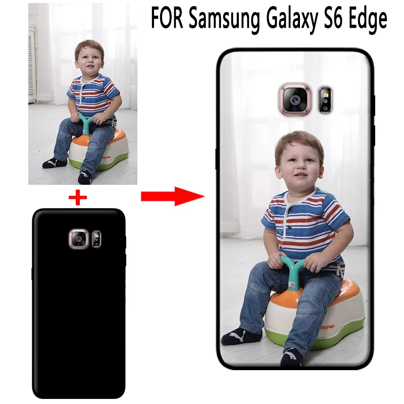 Фото Индивидуальный чехол mosirui для Samsung Galaxy S6 Edge HD с УФ-принтом мягкий силиконовый из