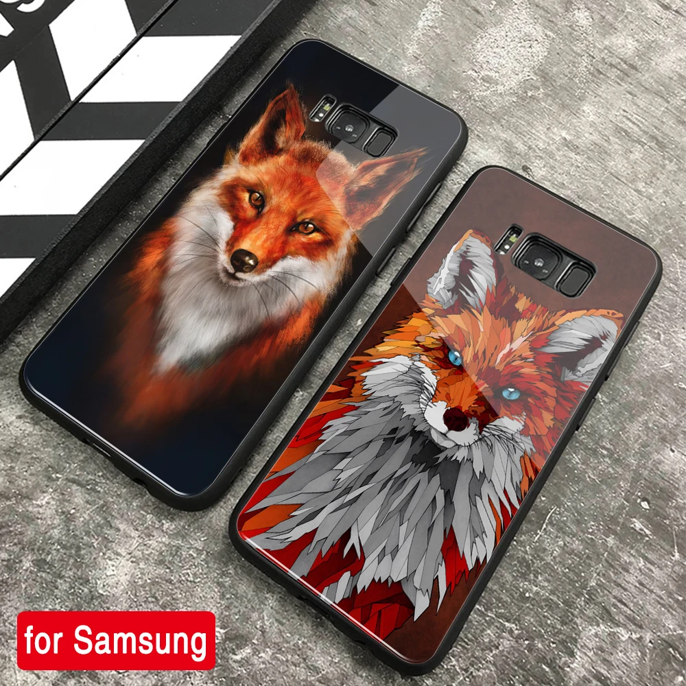 For Samsung S10 Case Fox animal Hard Back Glass Case for Samsung Galaxy Note 8 9 10 S8 S9 S10 plus S10 Lite
For Samsung S10 Case Fox animal Hard Back Glass Case for Samsung Galaxy Note 8 9 10 S8 S9 S10 plus S10 Lite