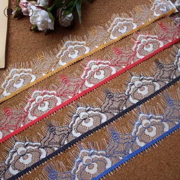 12Meter / Lot New fashion Eyelashes Lace Trim Flower Lace Fabric Handmade Diy Clothes Accessories width 5.5cm RS1845
12Meter / Lot New fashion Eyelashes Lace Trim Flower Lace Fabric Handmade Diy Clothes Accessories width 5.5cm RS1845