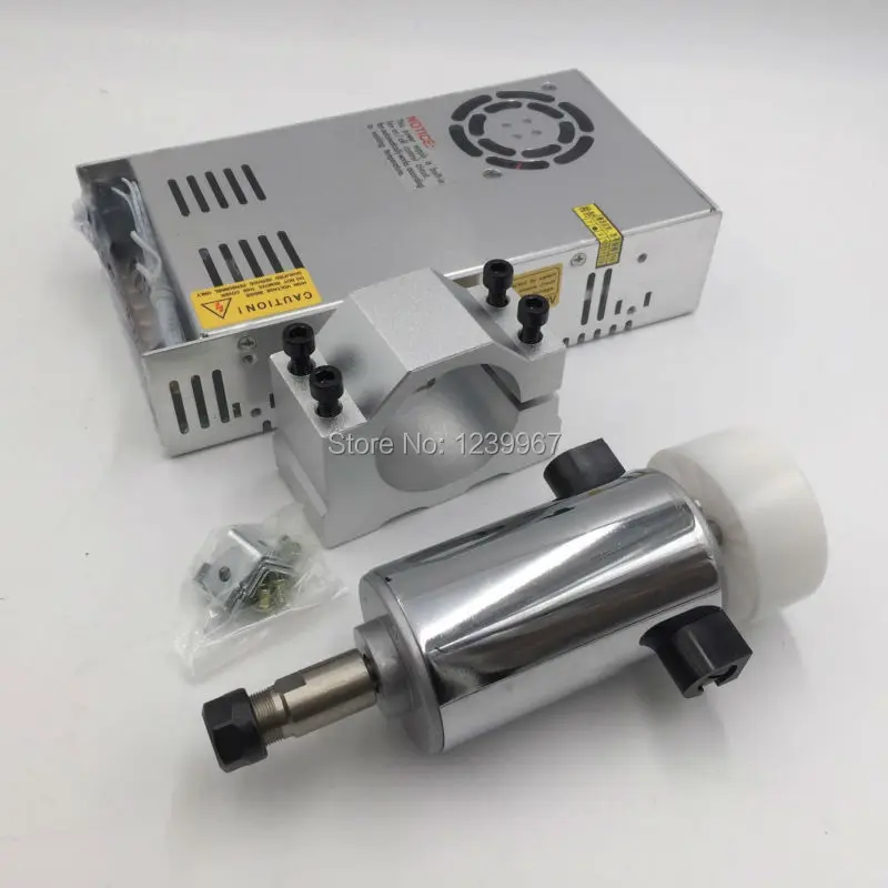 300 Вт шпиндель мотор комплект 0.3kw DC щеточный 12000 об/мин + скорость Регулируемый