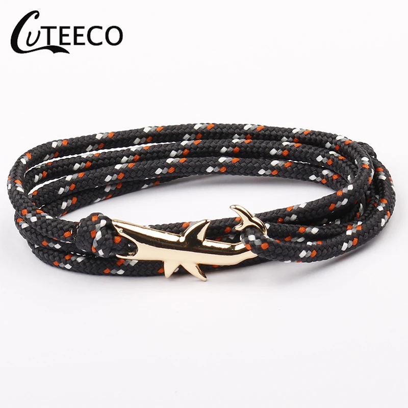 CUTEECO Gold Shark Bracelet Men Jewelry Viking Bracelets For Women Pulseira Masculina Bileklik Anchor bracelet Pulsera Homme
CUTEECO Gold Shark Bracelet Men Jewelry Viking Bracelets For Women Pulseira Masculina Bileklik Anchor bracelet Pulsera Homme