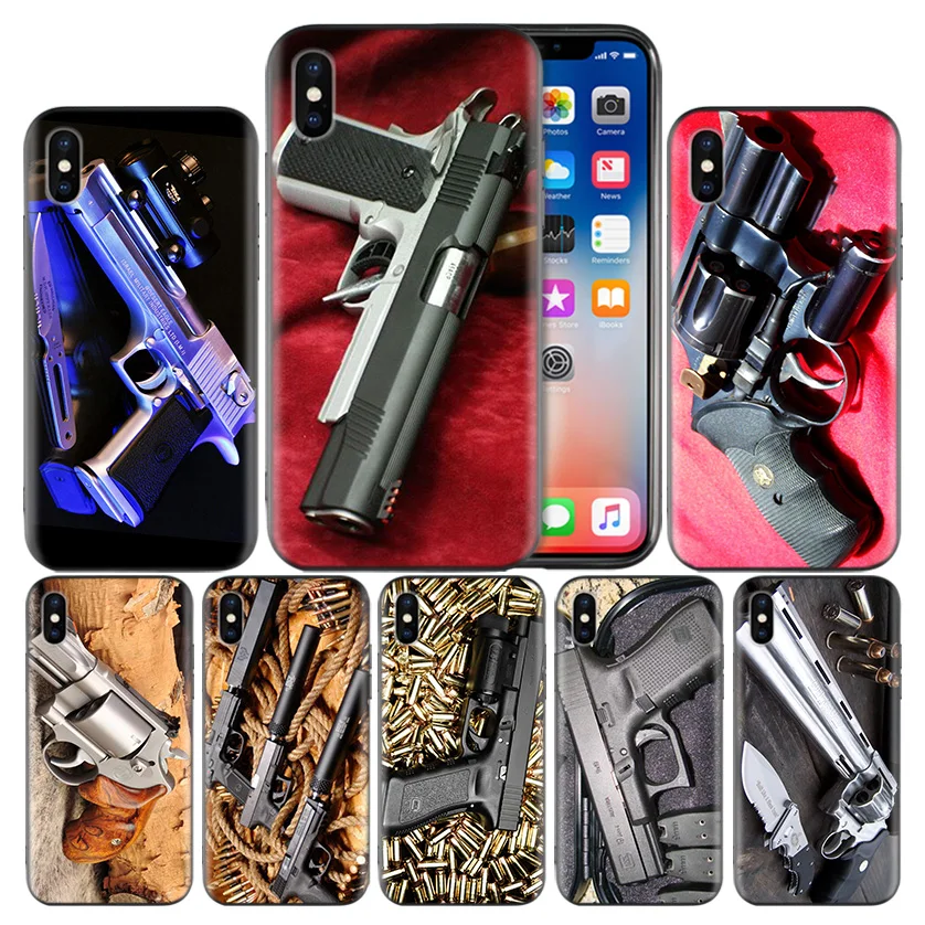 Pistolas Glock Weapon Gun Bullet Frosted Fundas Hull Case For Apple iPhone 7 8 6 6S Plus X XS MAX XR 5 5S 5C SE 10 Ten Cover
Pistolas Glock Weapon Gun Bullet Frosted Fundas Hull Case For Apple iPhone 7 8 6 6S Plus X XS MAX XR 5 5S 5C SE 10 Ten Cover