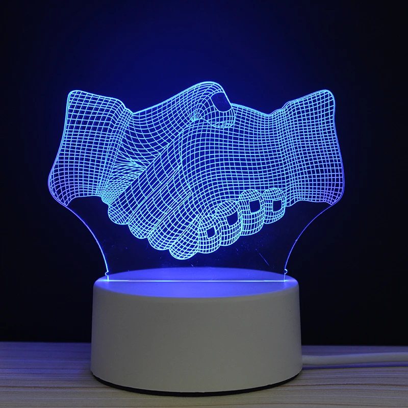 LED 3D Business Cooperation Partner Handshake Night Lamp Light Luminary With Touch n Remote Lamps Lights Kids Decoration Mylamp
LED 3D Business Cooperation Partner Handshake Night Lamp Light Luminary With Touch n Remote Lamps Lights Kids Decoration Mylamp