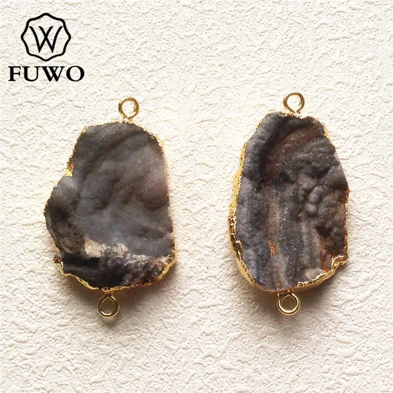 FUWO Natural Galaxy Quartz Connector Pendant 24k Gold Electroplate Edge Sun Agates Gem Stone Jewelry Accessories Wholesale PD134
FUWO Natural Galaxy Quartz Connector Pendant 24k Gold Electroplate Edge Sun Agates Gem Stone Jewelry Accessories Wholesale PD134