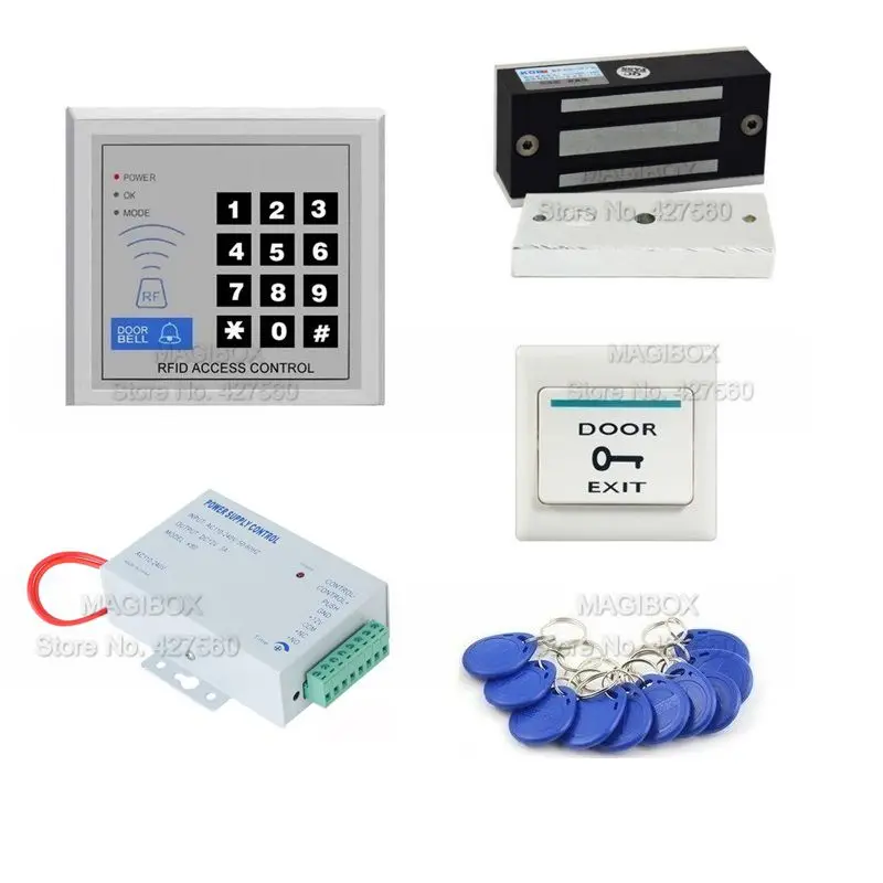 ACSS28 Door Access Control System Kit 60kg Magnetic Lock +Power Supply+RFID Key Fobs
ACSS28 Door Access Control System Kit 60kg Magnetic Lock +Power Supply+RFID Key Fobs