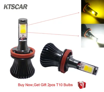 2Pcs H8 H11 Led Bulb Dual Color COB LED 2800LM Car Fog Lights Lamp Auto Car Driving Light 12V 3000k 6000K
2Pcs H8 H11 Led Bulb Dual Color COB LED 2800LM Car Fog Lights Lamp Auto Car Driving Light 12V 3000k 6000K