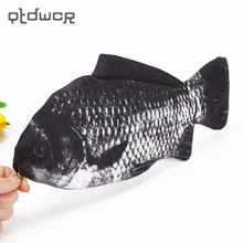 1PC Forma de Peixe Criativo Caixa de Lápis de Kawaii Coreia Do Estilo De Pano Sacos de Lápis Material Escolar Papelaria Caneta Caixa de Presente Quente(China)