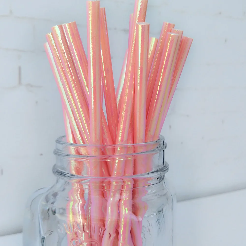 1000pcs Iridescent Foil Paper Straws Pink Mint Green Party Cockatail Straws Wedding Baby Shower Unicorn Party Drinking Supplies
1000pcs Iridescent Foil Paper Straws Pink Mint Green Party Cockatail Straws Wedding Baby Shower Unicorn Party Drinking Supplies