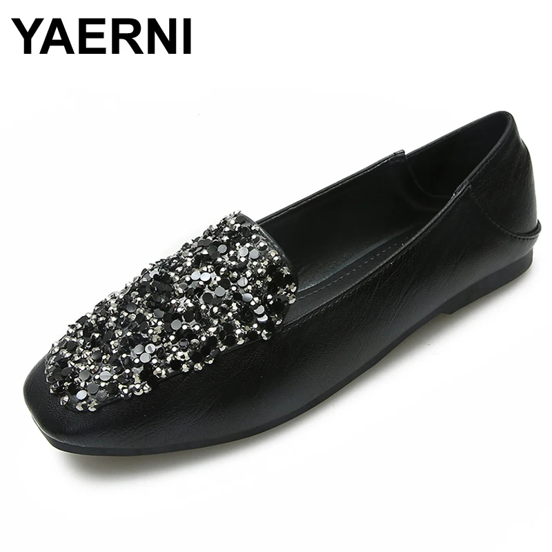YAERNI 2019 Summer Comfortable Leather Flat Shoes Women Glitter Casual Ladies Bling Boat Shoes Ballerines Femme ChaussurePlates
YAERNI 2019 Summer Comfortable Leather Flat Shoes Women Glitter Casual Ladies Bling Boat Shoes Ballerines Femme ChaussurePlates
