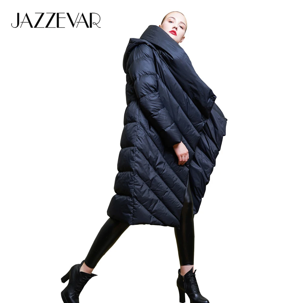 JAZZEVAR 2019 Winter new Designer Brand women long hooded down jacket casual female worm duvet down coat outerwear z18003
JAZZEVAR 2019 Winter new Designer Brand women long hooded down jacket casual female worm duvet down coat outerwear z18003