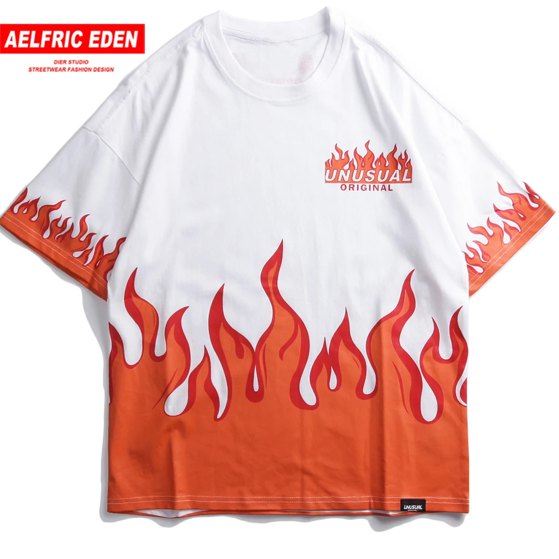 Aelfric Eden Flame Pattern Printing Short Sleeve Tops Men 2019 Summer Cotton Casual T-shirts Streetwear Fashion Hip Hop T-shirt
Aelfric Eden Flame Pattern Printing Short Sleeve Tops Men 2019 Summer Cotton Casual T-shirts Streetwear Fashion Hip Hop T-shirt