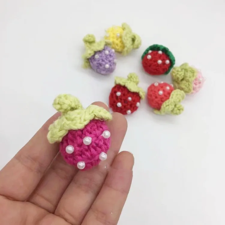 Handmade 10pcs Boutique Crochet Strawberry DIY Decoration Parts for Hair Accessories Handmade DIY Materials
Handmade 10pcs Boutique Crochet Strawberry DIY Decoration Parts for Hair Accessories Handmade DIY Materials