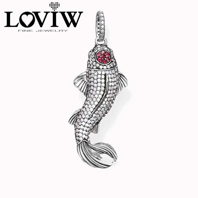 Koi Fish Pendant European Style Punk fine Jewerly For Women DIY Gift 925 Sterling Silver & Zirconia,Wholesale Price
Koi Fish Pendant European Style Punk fine Jewerly For Women DIY Gift 925 Sterling Silver & Zirconia,Wholesale Price