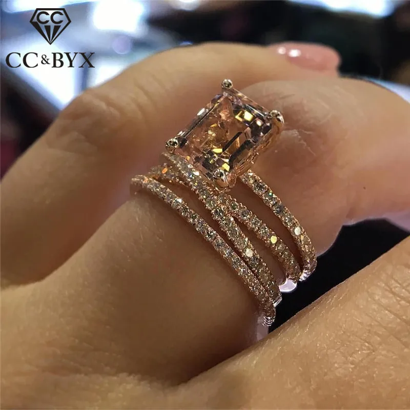 CC Wedding Rings For Women Luxury Jewelry Bridal Engagement Cubic Zirconia Ring Rose Gold Color Accessories Drop Shipping CC2280
CC Wedding Rings For Women Luxury Jewelry Bridal Engagement Cubic Zirconia Ring Rose Gold Color Accessories Drop Shipping CC2280