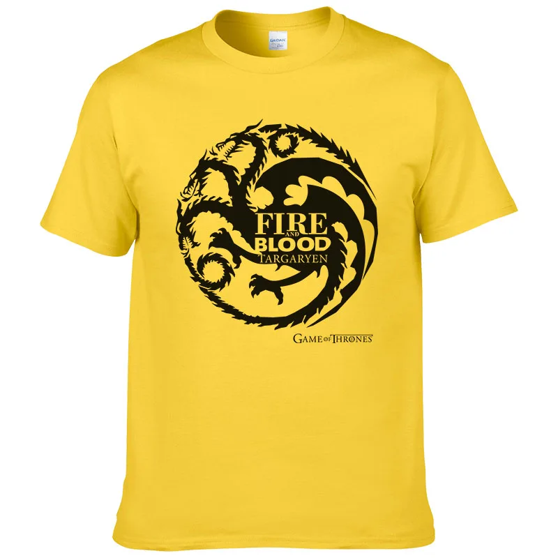 House Targaryen Dynasty Dragon T-shirts Men Cotton Short Sleeve Tshirts Game of Thrones Fashion T shirt Casual Tees Tops #249
House Targaryen Dynasty Dragon T-shirts Men Cotton Short Sleeve Tshirts Game of Thrones Fashion T shirt Casual Tees Tops #249