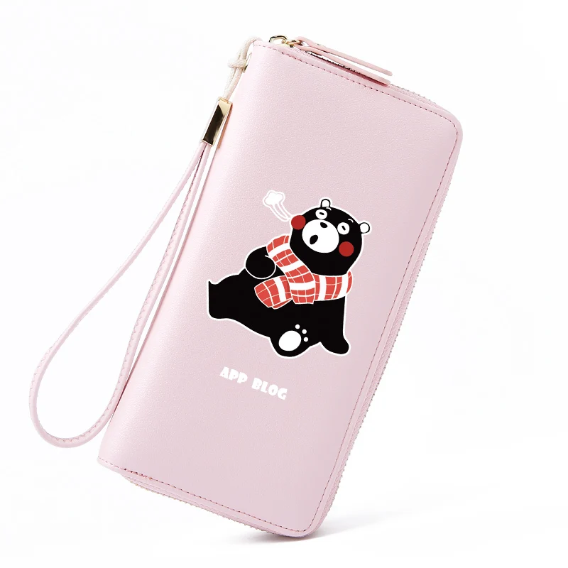 Japan Kumamon Bear Long Wallet Bear Mascot Print Cute Multi-function Zipper Wallet Large Capacity Women Clutch Phone Bag
Japan Kumamon Bear Long Wallet Bear Mascot Print Cute Multi-function Zipper Wallet Large Capacity Women Clutch Phone Bag