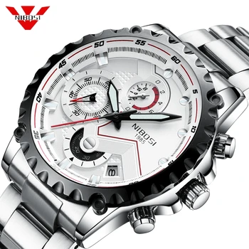 NIBOSI Fashion Mens Watches Top Brand Luxury Big Dial Military Quartz Watch Waterproof Chronograph Watch Men Relogio Masculino
NIBOSI Fashion Mens Watches Top Brand Luxury Big Dial Military Quartz Watch Waterproof Chronograph Watch Men Relogio Masculino