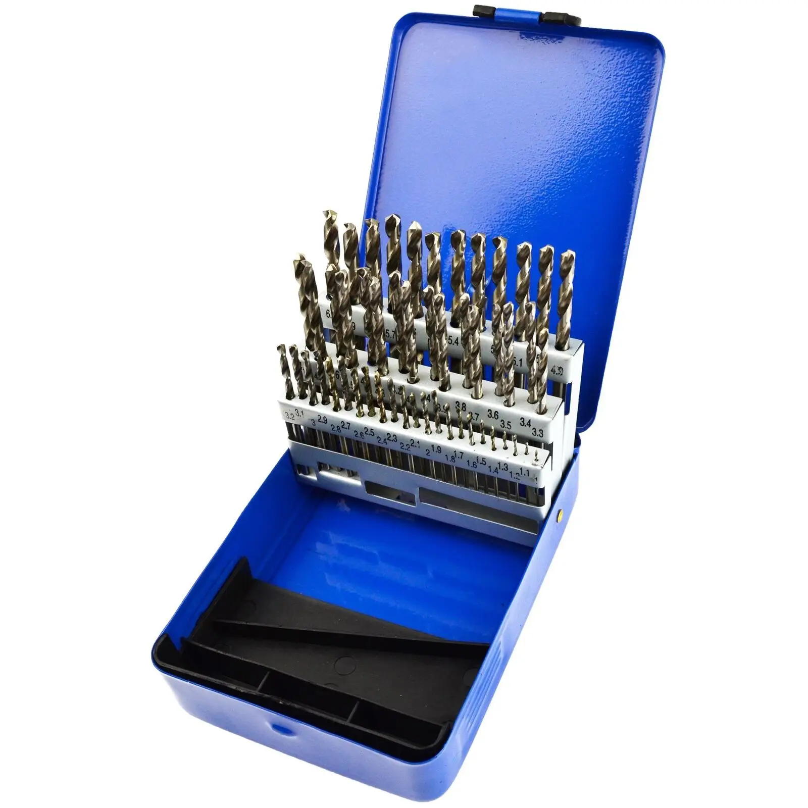 HSS Metric Drill Bit Set Drill Bit Set HSS 1-5.9mm in 0.1mm Increments 50pc Engineers Fractional
HSS Metric Drill Bit Set Drill Bit Set HSS 1-5.9mm in 0.1mm Increments 50pc Engineers Fractional