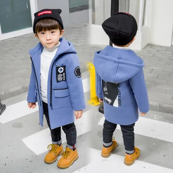 Boys 2-6 Years Long Sleeve Hooded Fashion Mid-Long Zipper Cardigan Coats Faux Woolen Fabric Winter Autumn Outdoor Jackets
Boys 2-6 Years Long Sleeve Hooded Fashion Mid-Long Zipper Cardigan Coats Faux Woolen Fabric Winter Autumn Outdoor Jackets