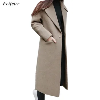 Autumn Winter 2018 Korean version thickening loose In The Long woolen coat female simple large lapel plus size 2XL Jacket
Autumn Winter 2018 Korean version thickening loose In The Long woolen coat female simple large lapel plus size 2XL Jacket