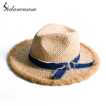 Sedancasesa Wide Brim Summer Straw Sun Hats for Women Handmade Bowknot Sun Caps Straw Cap Portable SunHat for Vacation
Sedancasesa Wide Brim Summer Straw Sun Hats for Women Handmade Bowknot Sun Caps Straw Cap Portable SunHat for Vacation