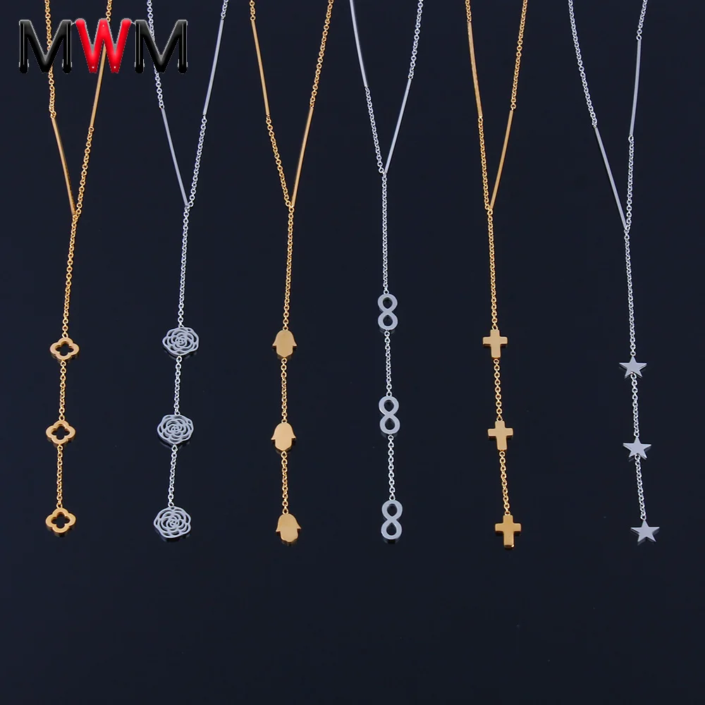 MWM stainless steel chain pendant necklaces women collar infinity cross heart jewelry silver gold neckless long necklace
MWM stainless steel chain pendant necklaces women collar infinity cross heart jewelry silver gold neckless long necklace