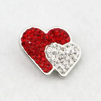 Factory wholesale Red & White Crystal Heart Snap Button , Double Heart Full Rhinestone Ginger Snap Button Charms Jewelry
Factory wholesale Red & White Crystal Heart Snap Button , Double Heart Full Rhinestone Ginger Snap Button Charms Jewelry