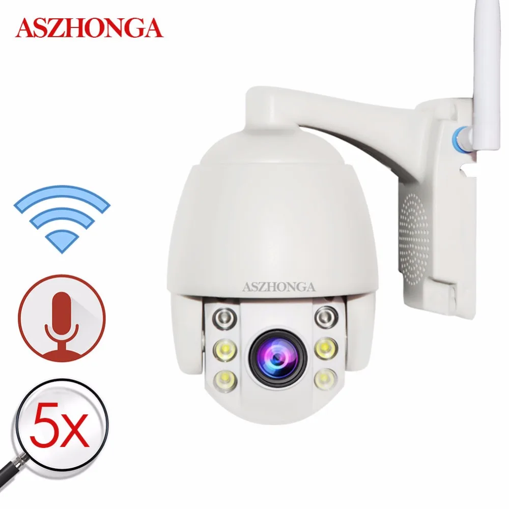 Super Mini 1080P 2MP Wireless PTZ Speed Dome W-ifi IP Camera Outdoor 5X Zoom Lens CCTV Security Camera IR Night Vision Motion
Super Mini 1080P 2MP Wireless PTZ Speed Dome W-ifi IP Camera Outdoor 5X Zoom Lens CCTV Security Camera IR Night Vision Motion