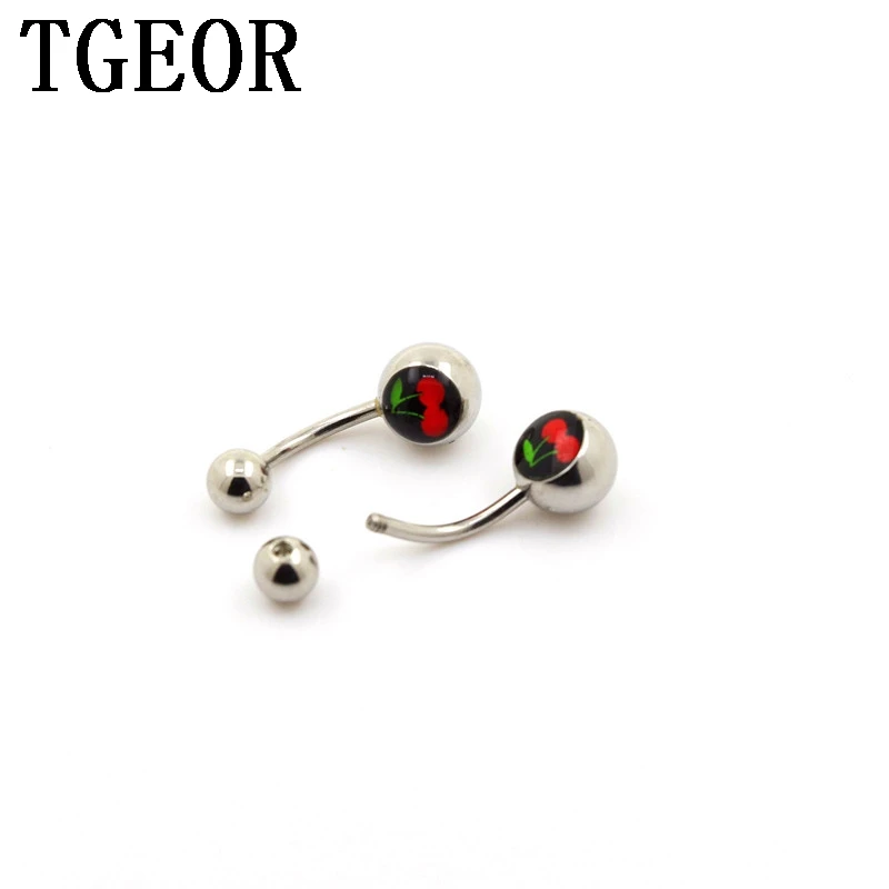 Hot wholesale 1.6*10*5/8 mm 10pcs cherry pattern piercing navel ring Stainless Steel belly button ring free shipping
Hot wholesale 1.6*10*5/8 mm 10pcs cherry pattern piercing navel ring Stainless Steel belly button ring free shipping