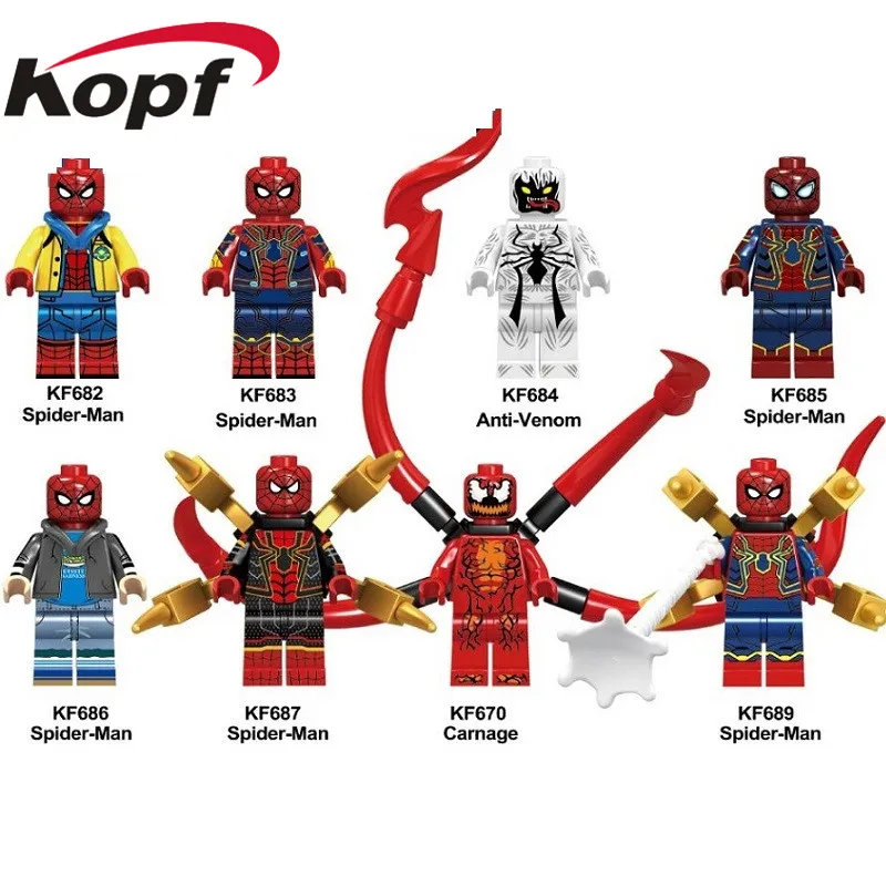 20pcs KF6062 Super Heroes Avengers Spiderman Anti-Venom Captain Deadpool American Carnage Action Figures Doll For Kids Gift Toys
20pcs KF6062 Super Heroes Avengers Spiderman Anti-Venom Captain Deadpool American Carnage Action Figures Doll For Kids Gift Toys