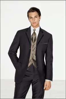 Newest Groom Tuxedo Three Buttons Groomsmen Notch Lapel Wedding/Dinner Suits Best Man Bridegroom (Jacket+Pants+Tie+Vest) B203
Newest Groom Tuxedo Three Buttons Groomsmen Notch Lapel Wedding/Dinner Suits Best Man Bridegroom (Jacket+Pants+Tie+Vest) B203