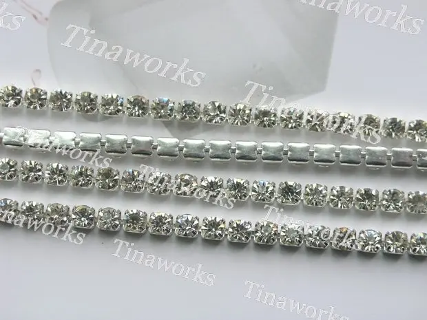 Sales promotion!!! Free Shipping 6 Meters 888 Clear White Crystal Rhinestone Close Chain Trims Cup Chain Silver SS16 4.0mm
Sales promotion!!! Free Shipping 6 Meters 888 Clear White Crystal Rhinestone Close Chain Trims Cup Chain Silver SS16 4.0mm