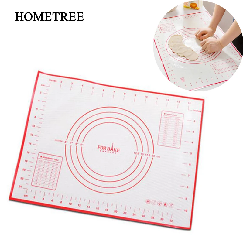 HOMETREE Collapsible Non-stick Silicone Baking Mat Kneading dough Baking Dough Mat Baking Pan Liner Kitchen Cooking Tools HK05
HOMETREE Collapsible Non-stick Silicone Baking Mat Kneading dough Baking Dough Mat Baking Pan Liner Kitchen Cooking Tools HK05