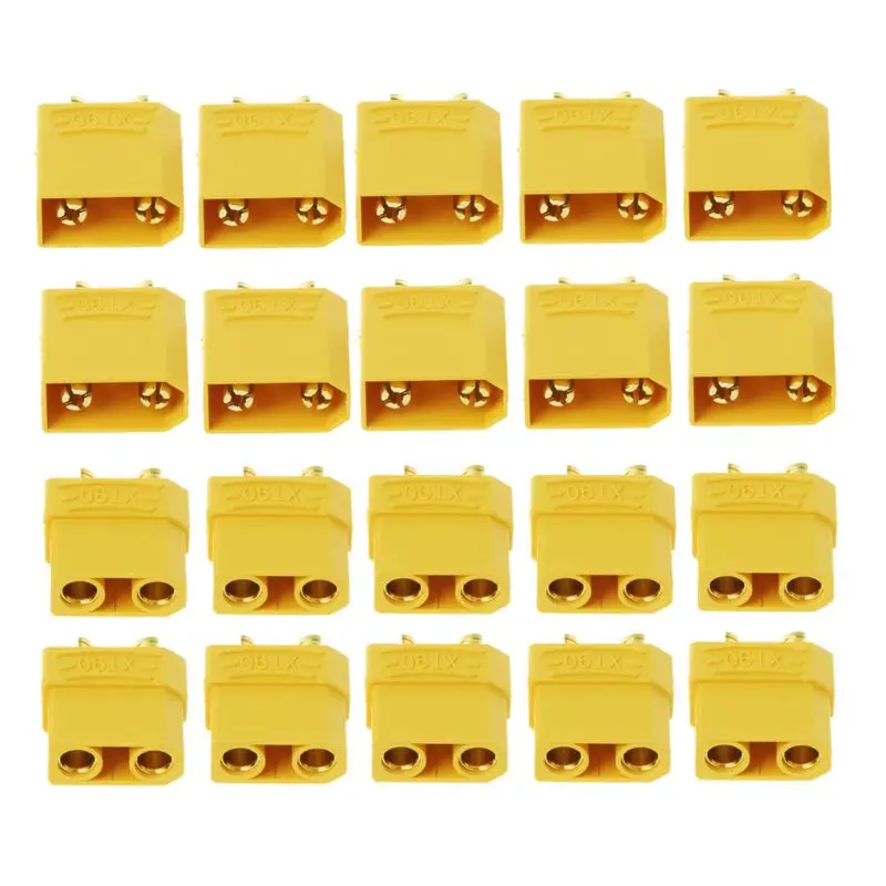 10 Pairs Female Male XT90 Banana Bullet Connector Plug For RC LiPo Battery Gold Plated Banana Plug
10 Pairs Female Male XT90 Banana Bullet Connector Plug For RC LiPo Battery Gold Plated Banana Plug