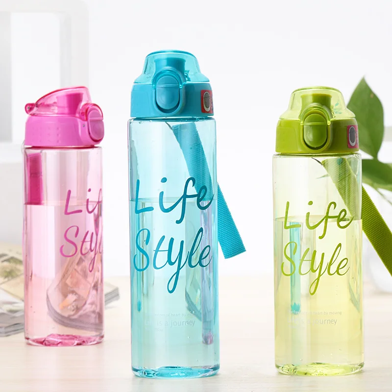 600ML Plastic Water Bottle Transparent Push switch Simple Portable Child Bottle Student Sports Summer Drinken Flessen
600ML Plastic Water Bottle Transparent Push switch Simple Portable Child Bottle Student Sports Summer Drinken Flessen